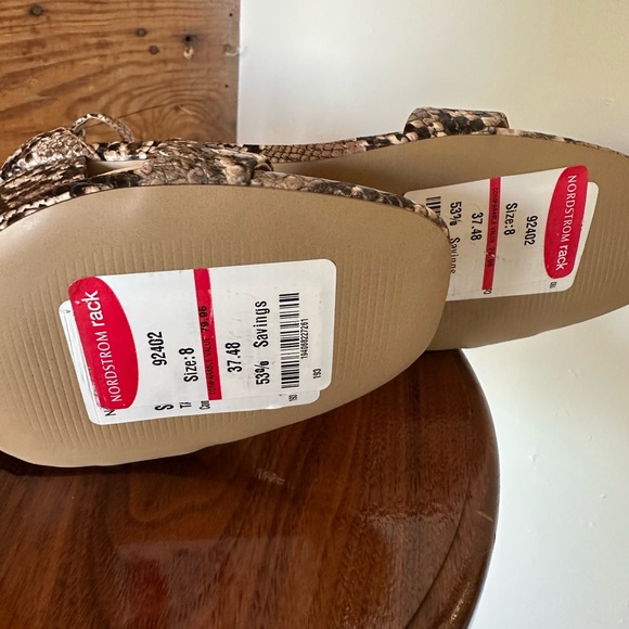 Steve Madden Brown Snake Print Women's Heels - Picture 5 of 6